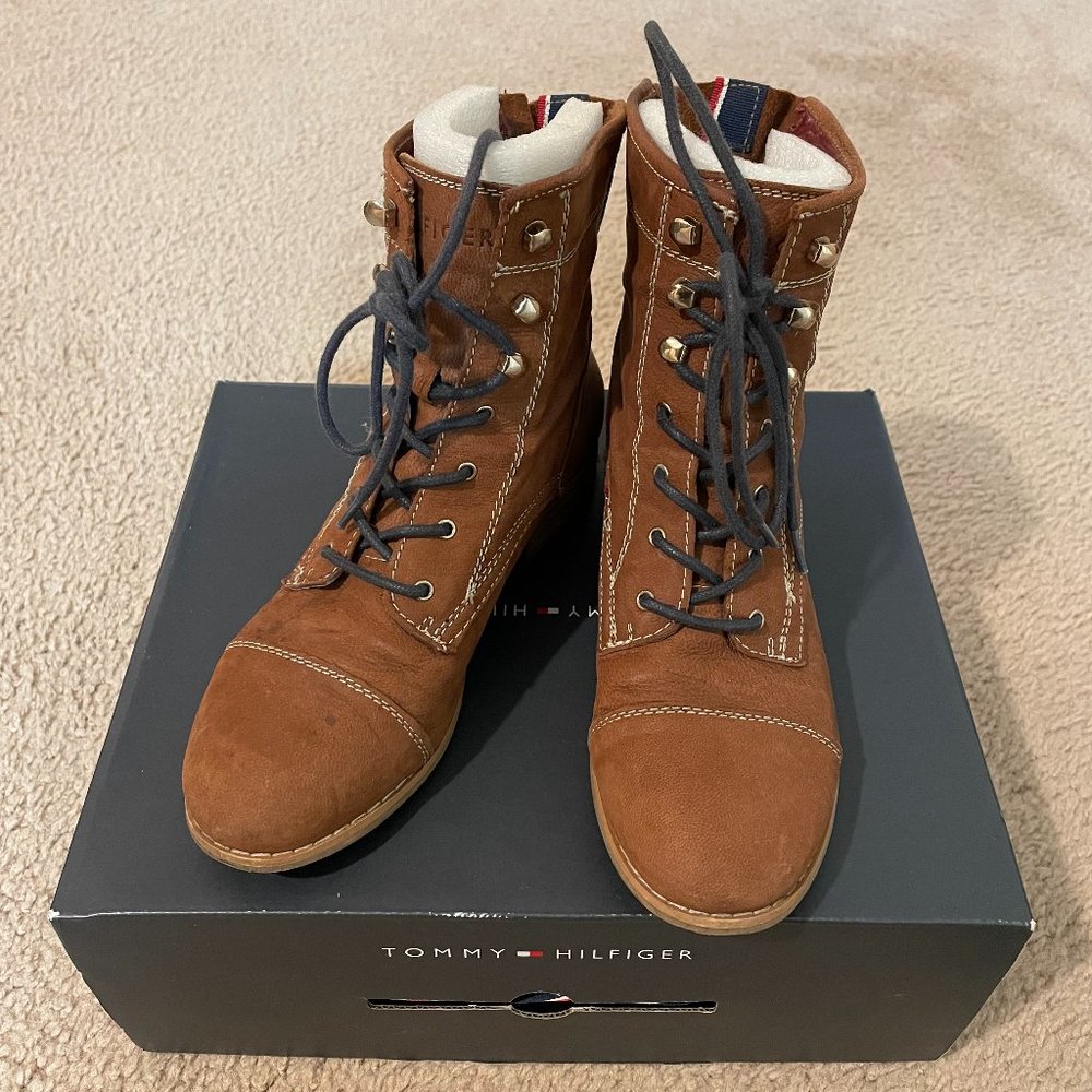 Tommy Hilfiger Brown Bubuck Boots